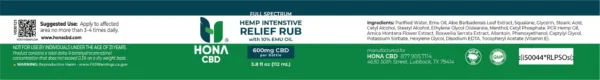 Cbd Intense Relief Rub 10% Emu Oil Full Spectrum Label@4x 100