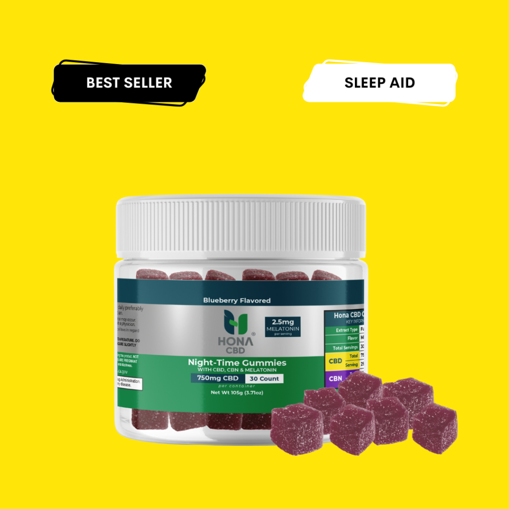 Night-Time Gummies with CBD CBN Melatonin