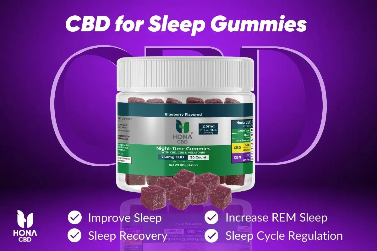 Hona CBD Night Time Gummies for better sleep