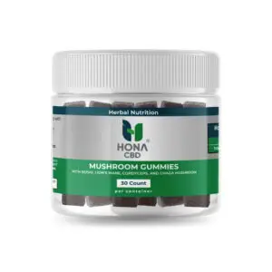 Hona Cbd 4 Blend Mushroom Cbd (5mg Delta 8 + 1mg Delta 10) 30ct Herbal Nutrition Front
